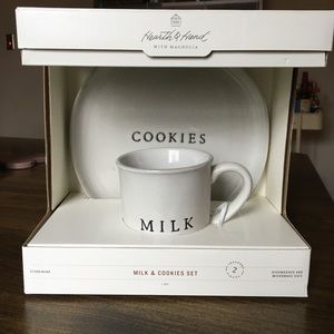 Milk n cookies mug & plate stoneware set